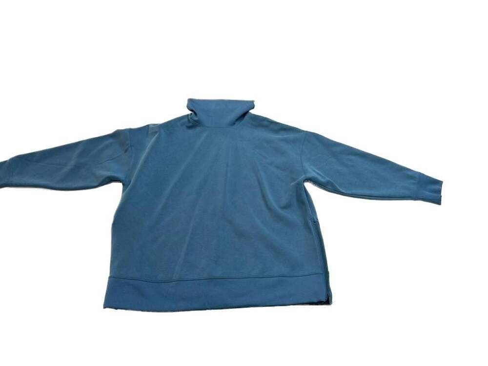 All in Motion Women's Airy Sleek Funnel Neck Pullover Sweatshirt - Slate Blue